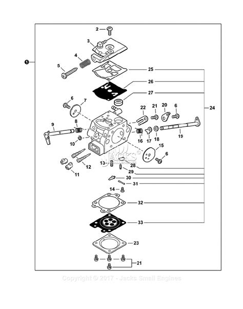 Echo Cs 370 Sn C33714001001 C33714999999 Parts Diagram For Carburetor