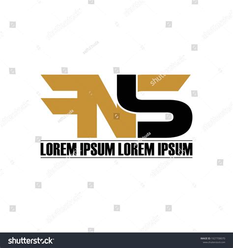 Fns Letter Monogram Logo Design Vector Stock Vector Royalty Free