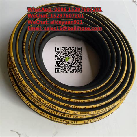 Multi Spiral Hydraulic Hose Four Or Six High Tensile Steel Wire Spiral