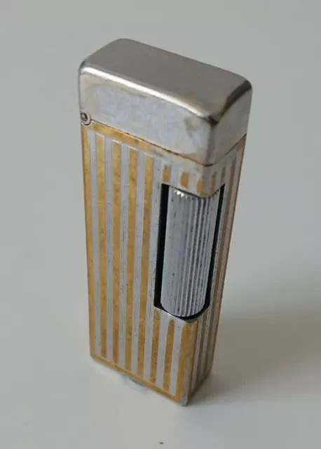 DUNHILL ROLLALITE OLD Pétrol Lighter Briquet Ancien Essence Made In