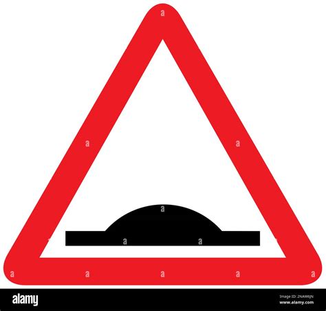 Road humps ahead British road sign Stock Photo - Alamy