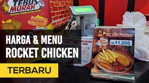 Harga Dan Menu Rocket Chicken Terbaru Take Away Youtube