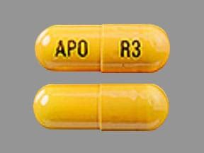 Pill Finder Apo R Orange Capsule Shape Medicine