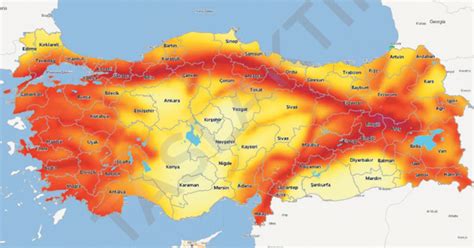 Türkiyenin yenilenen deprem haritası elektronik ortama aktarıldı