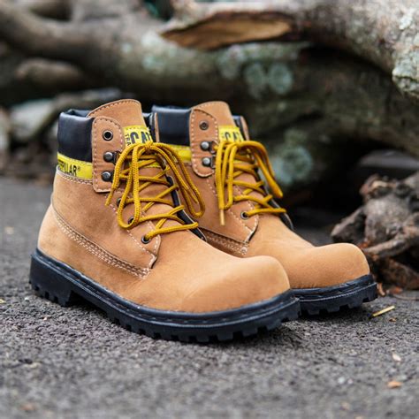 Jual Sb Sepatu Kerja Lapangan Pria Caterpillar Sby Suede Tan Savety