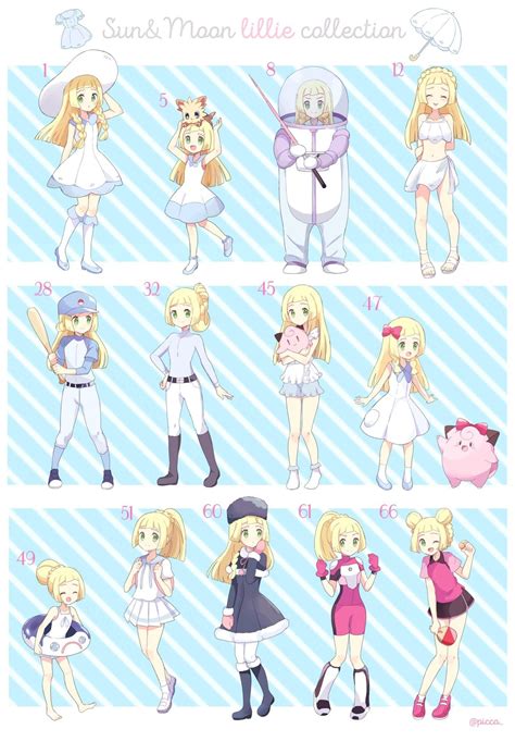 Lillie Pokémon Sun And Moon Lilien Pokemon Zeichnen Pokemon Bilder