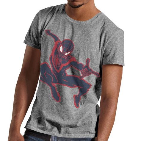 Marvel Spider Man Spidey Miles Morales Mens And Womens Short Sleeve T