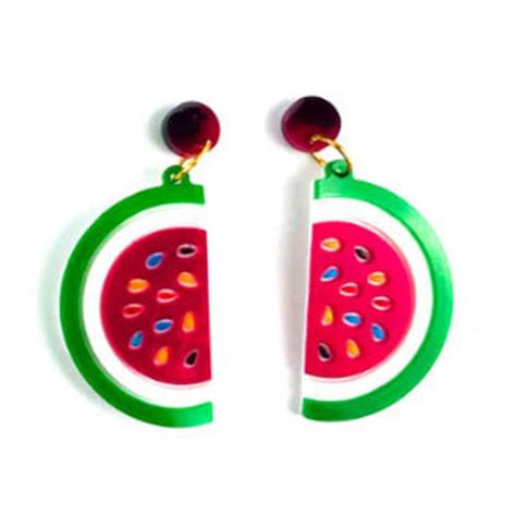 Watermelon Fruit Earring Silicone Mould For Resin Jewellery Art Junkie