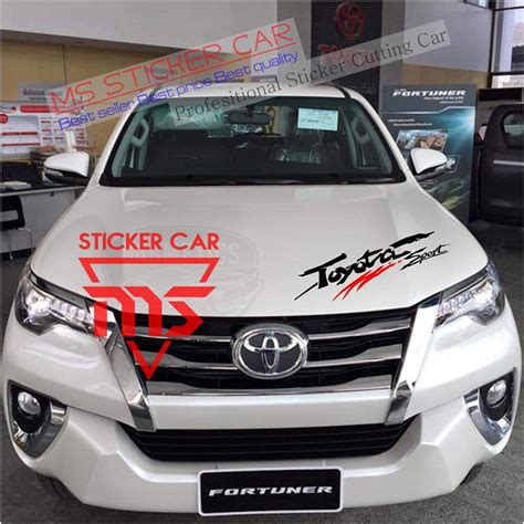 Toyota Car Sticker Cutting Sticker Toyota Sport Glass Body Hood