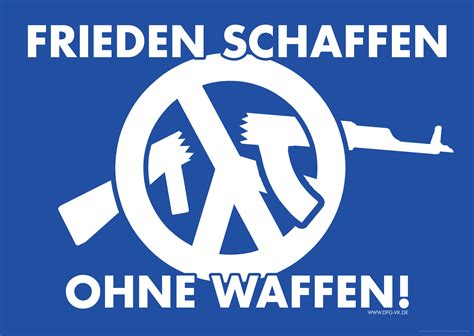 Plakat Frieden Schaffen Ohne Waffen