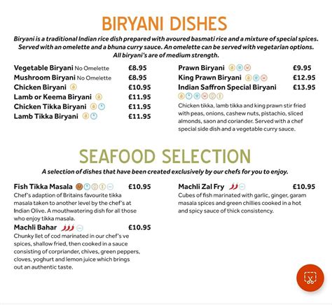 Menu at Indian Saffron Restaurant, Deeside