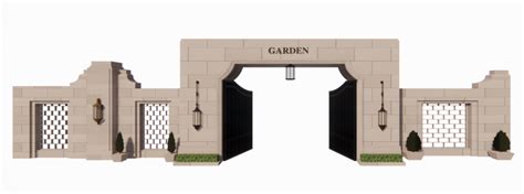 Garden Gate Sketchup Model Thousands Of Free Cad Blocks