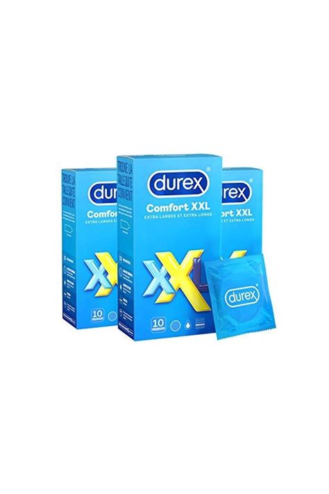 Durex Pr Servatifs Comfort Xxl Pr Servatifs Grande Taille Ex