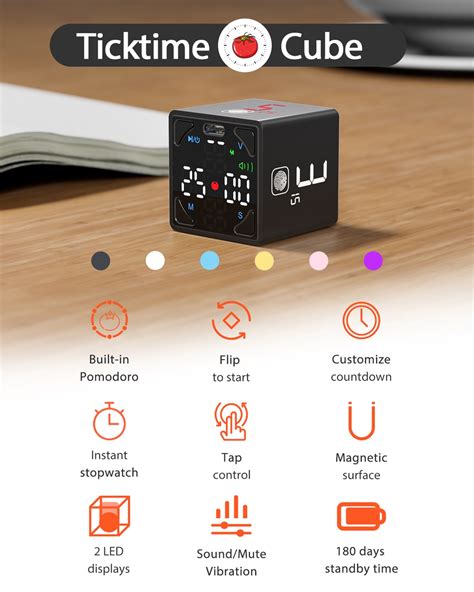 Llano Ticktime Cube Pomodoro Timer Time Management Tool Shopee