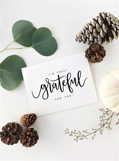 Im Truly Grateful For You Card Truly Grateful Card Etsy
