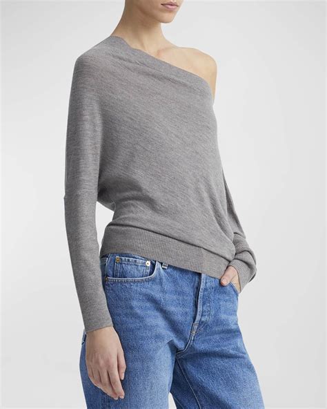 Altuzarra Grainge Cashmere Off Shoulder Sweater Neiman Marcus