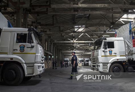 38th Humanitarian Aid Convoy Arrives In Donetsk Region Sputnik Mediabank