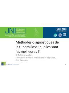 M Thodes Diagnostiques De La Tuberculose Quelles Sont M Thodes