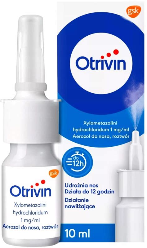 Otrivin 0 1 Aerozol Do Nosa KATAR ALERGIA 10 Ml 14250177297 Allegro Pl