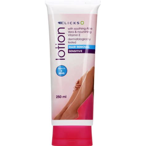 Clicks Hair Removal Lotion Sensitive 250ml Clicks