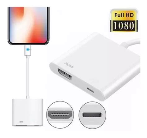 Adaptador Conector Hdmi Lightning Carga Para Iphone Ipad Mercadolibre