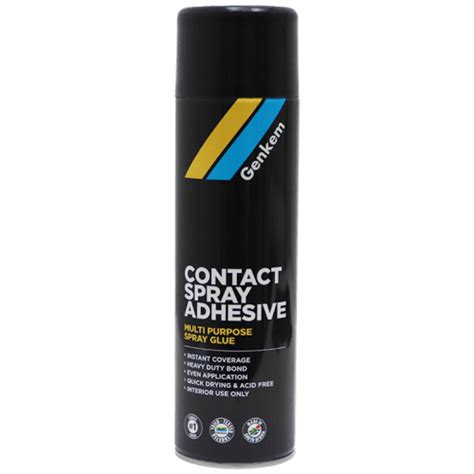 Contact Glue 500ml Spray Genkem Multi Purpose Contact Spray Adhesive
