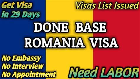 Done Base Romania Visa Romania Work Permit How To Apply