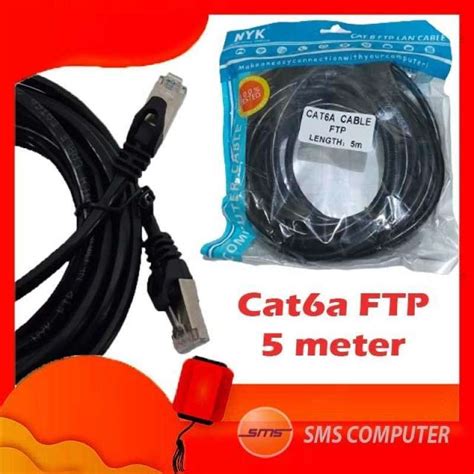 Jual Kabel Lan FTP Cat6a 5 Meter Outdoor NYK Cable Lan 5m Cat 6 Besi