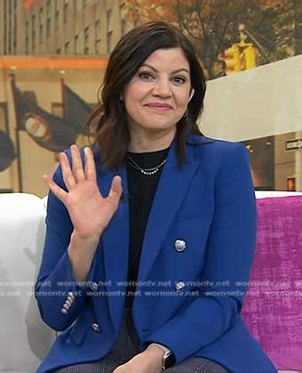 WornOnTV Jenny Cavnars Blue Double Breasted Blazer On Today Clothes