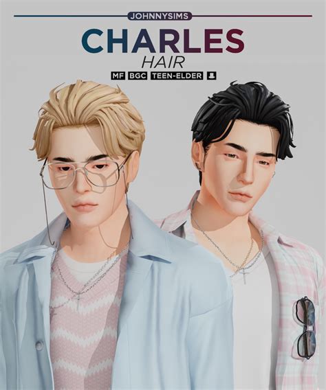 Charles Hair Johnnysims On Patreon In 2022 Sims 4 Hair Male Sims