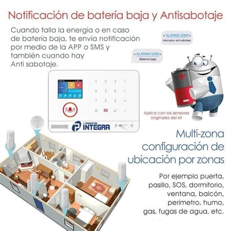 Alarma Gsm Inalambrica Domiciliaria Dual Wifi Zeus Productos Integra Srl