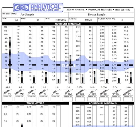 Htma Comprehensive Plus Profile Hair Tissue Mineral Analysis Full