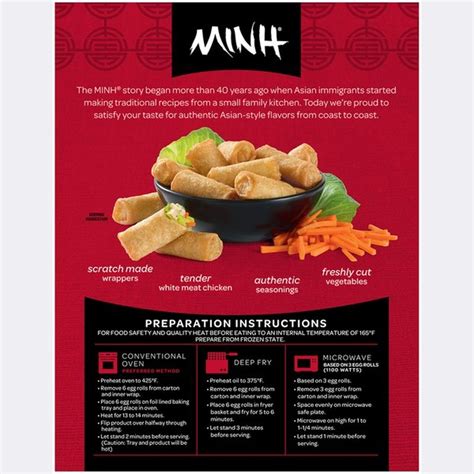 Minh Mini Chicken Egg Rolls 46 Oz Instacart