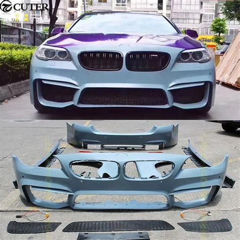 F10 F18 5 Series M5 Car Body Kit PP Unpainted Front Bumper Front Fender