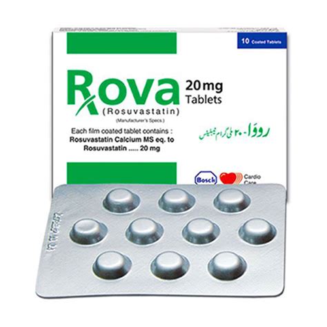 ROVA 20MG TAB Pack Size X 10 Khalid Pharmacy Online Pharmacy In