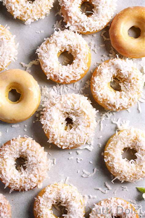 Baked Coconut Doughnuts Tutti Dolci