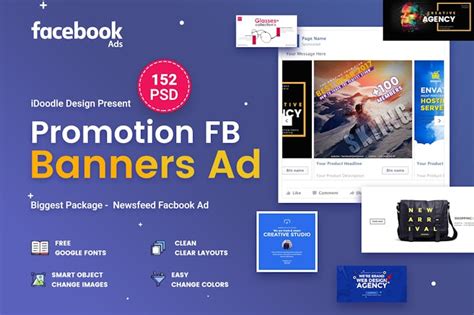 Promotion Facebook Ads 152psd By Idoodle On Envato Elements