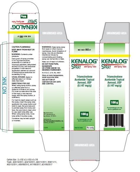 Kenalog Spray: Package Insert / Prescribing Information