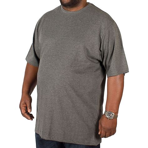 Bigdude Plain Crew Neck T Shirt Charcoal Bigdude