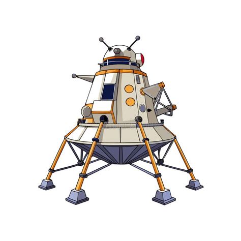 cartoon lunar module stock illustrations  cartoon lunar module