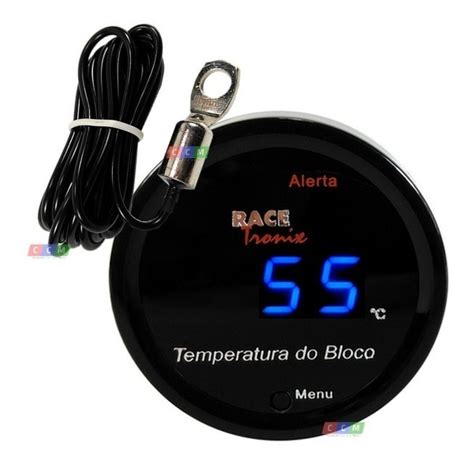 Medidor Temperatura Carro Bloco Motor Digital Azul Frete Gr Tis