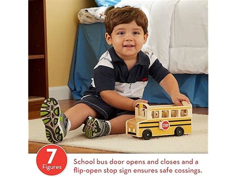 School Bus Wooden Toy Set