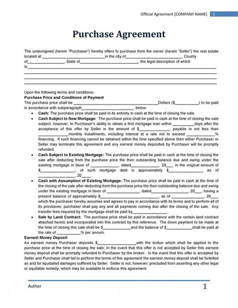 Free Amendment To Purchase And Sale Agreement Template Pdf Sample