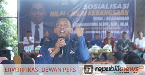 Sosbang Di Sidrap Syaharuddin Alrif Ajak Masyarakat Perkuat Toleransi