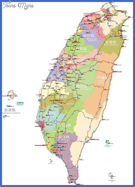 Taichung Map Tourist Attractions