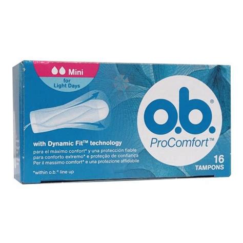 TAMPOES OB PROCOMFORT 16UN MINI 30037022 Kibabo Online O Seu