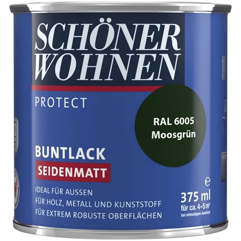 Premium Qualit T Sch Ner Wohnen Buntlack Moosgr N Seidenmatt