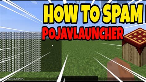 How To Spam On Chat In Pojavlauncher Gaming Pojavalauncher Youtube