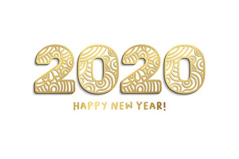 2020 New Year Numbers Illustrations And Backgrounds By Ilonitta