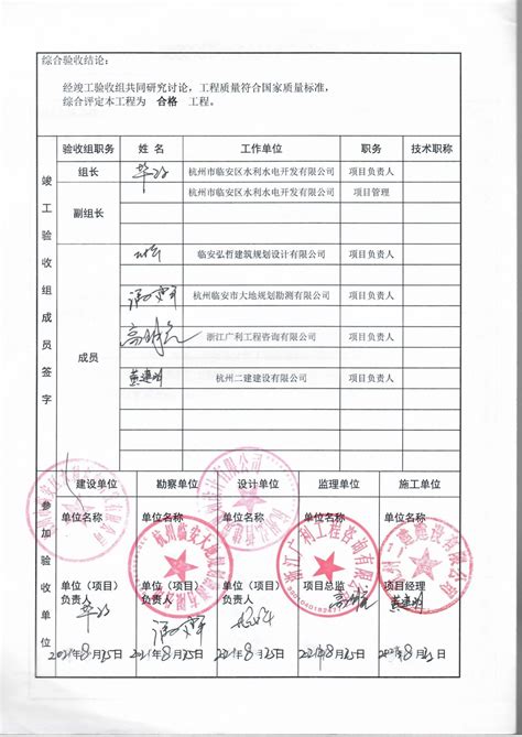 竣工验收意见书备案移交表竣工验收报告